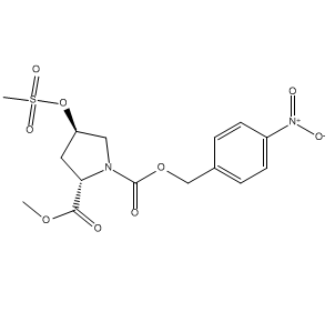 1,2-Pyrrolidinedicarboxylic acid, 4-[(methylsulfonyl)oxy]-, 2-methyl 1-[(4-nitrophenyl)methyl] ester, (2S,4R)-