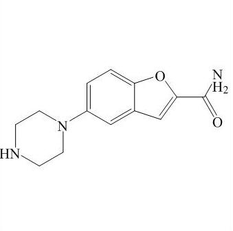 1-(2-Aminocarbonylbenzofuran-5-yl)piperazine