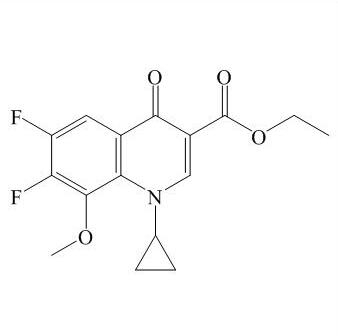 1-Cyclopropyl-6,7-difluoro-1,4-dihydro-8-methoxy-4-oxo-3-quinolinecarboxylic acid ethyl ester