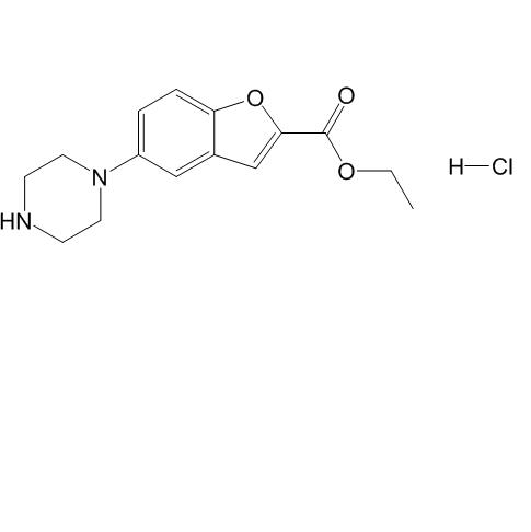 ethyl 5-(piperazin-1-yl)benzofuran-2-carboxylate hydrochloride